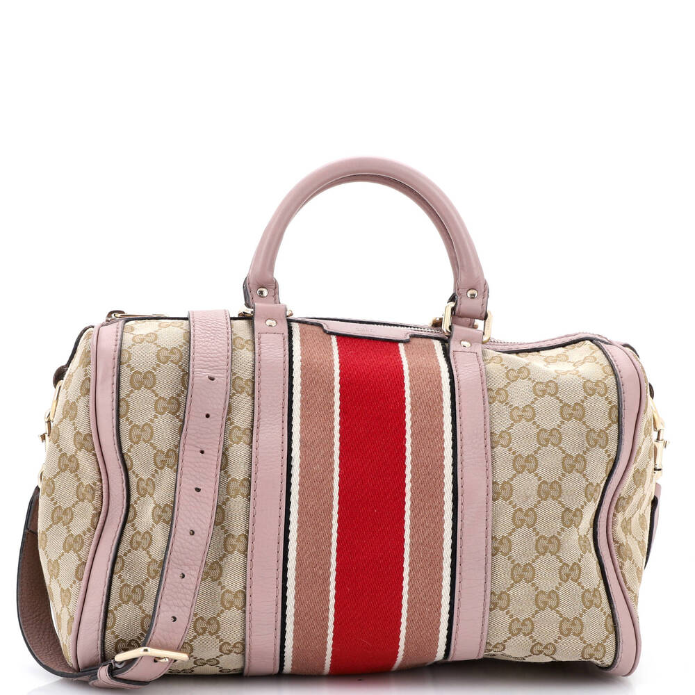 Gucci Vintage Web Boston Bag Gg Canvas #257898G12B